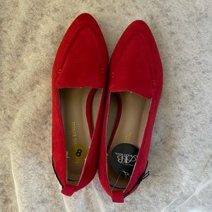 NWT Alexis Bendel Red Flat shoe size 8